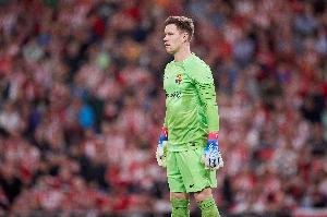 特狮回忆巴萨生涯最佳扑救：15赛季欧冠单掌拒莱万劲射加门线救险